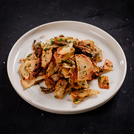 Жареный картофель с грибами