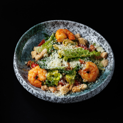 Салат "Цезарь" с креветкой